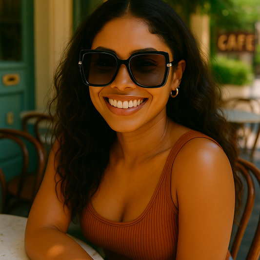 Square Muse 70s — Oversize Square Sunglasses