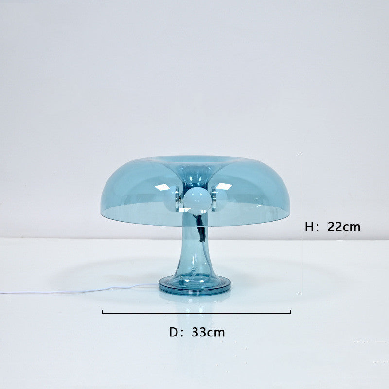 Retro Mushroom Lamp – Modern Acrylic Table Light (70s Style, Multiple Colors)
