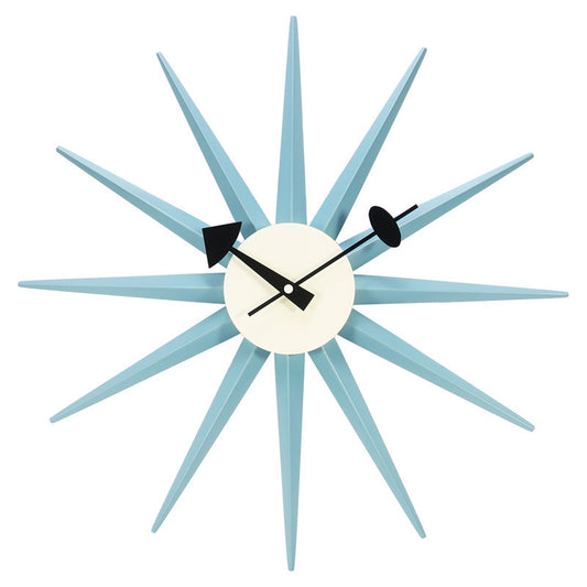 Mid-Century Starburst Wall Clock – Retro Beech Wood Design (Premium Edition)