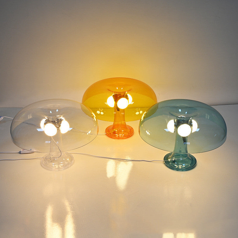 Retro Mushroom Lamp – Modern Acrylic Table Light (70s Style, Multiple Colors)