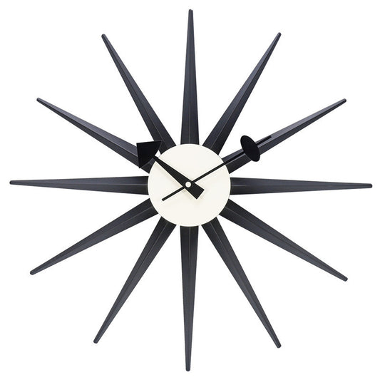 Mid-Century Starburst Wall Clock – Retro Beech Wood Design (Premium Edition)