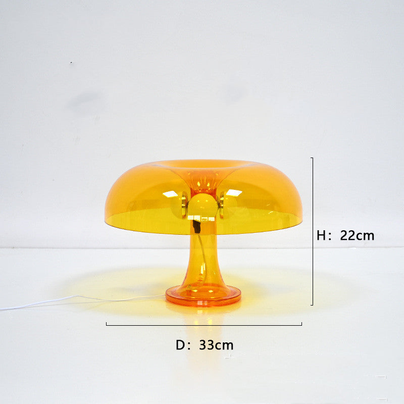 Retro Mushroom Lamp – Modern Acrylic Table Light (70s Style, Multiple Colors)